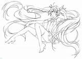 Coloring Vocaloid Pages Manga Anime Getcolorings Getdrawings sketch template