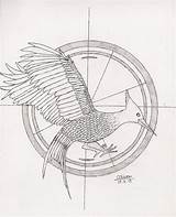 Mockingjay Catching Fire Getdrawings Drawing sketch template