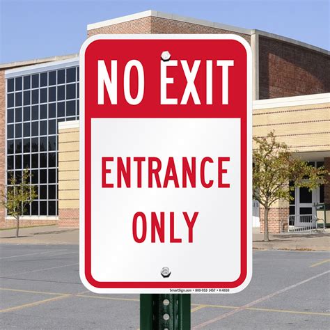 exit entrance  sign sku