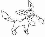 Glaceon Coloring sketch template