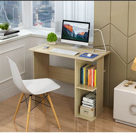 corner small computer desks  shelves writing pc table laptop wooden