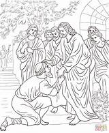 Gesu Colorare Lebbroso Guarisce Lebbrosi Dieci Jesus Supercoloring Heals Leper Domenica Ordinario Leggi Completo sketch template