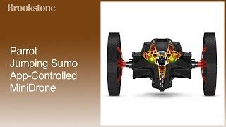 parrot jumping sumo app controlled minidrone  brookstonebuy
