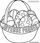 Paques Coloriage Oeuf Dessin Imprimer Jecolorie Positif Eggs sketch template