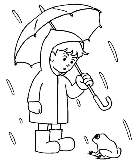rain coloring page page  kids   adults coloring home