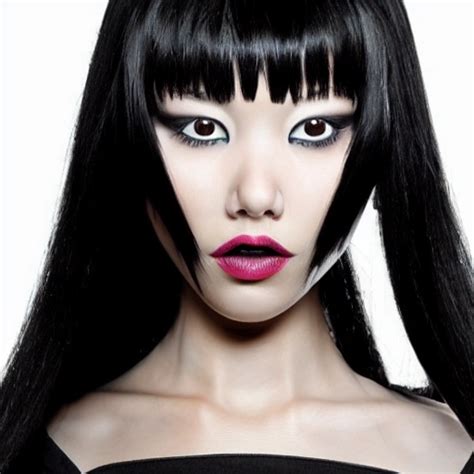alien woman black hair arthub ai
