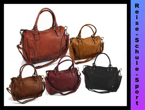 bags schultertasche handtaschen handtasche damentaschen leder optik ebay