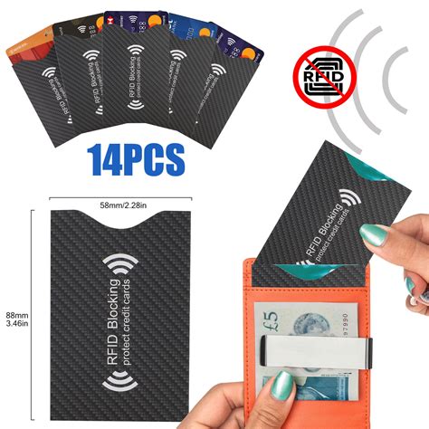 pcs rfid blocking sleeves credit card protector sleeves rfid