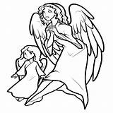 Angel Coloring Pages Printable Coloringme Christmas Abstract Rocks Visit Two Request sketch template