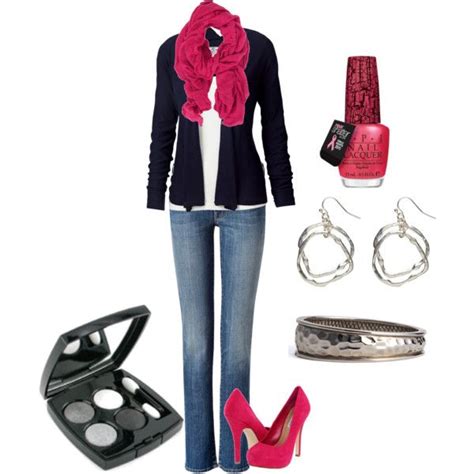 pop of pink fashion jeans and heals love fashion