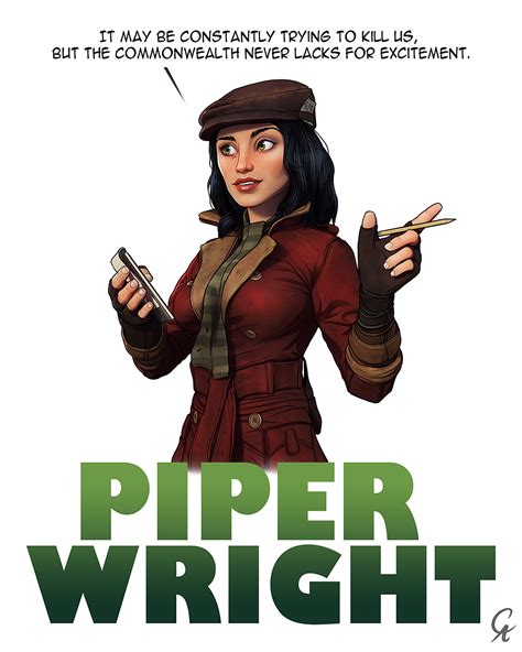 piper wright fallout 4 by cameronaugust on deviantart