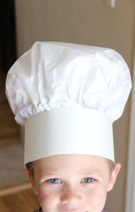 paper chef hat  kids party favor baking  sproutlets hbd