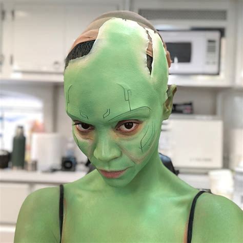 Watch Zoe Saldana Transform Into Gamora In This Time Lapse Video E