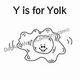 Yolk sketch template