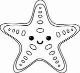 Zeester Kleurplaten Kleurplaat Starfish Downloaden Uitprinten sketch template