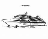 Cruise Ship Coloring Pages Drawing Disney Experience Awesome Netart Color Printable Print Ships Cruises Yacht Croisière Paintingvalley Easy Choose Board sketch template