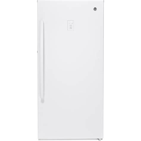 Ge 14 1 Cu Ft Upright Freezer In White Fuf14smrww