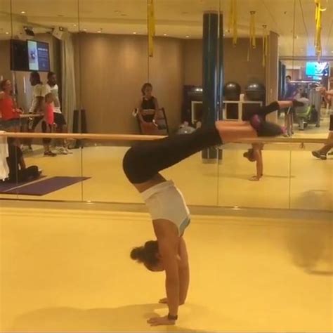 Girl Does Splits And Handstand Next To Pool Jukin Media Inc