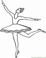 Coloring Pages Ballet Dancing Dancer Positions Dance Printable Comments Kidprintables Return Main sketch template