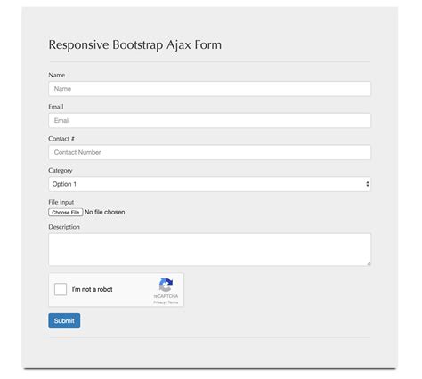 responsive ajax contact form  sigil codester