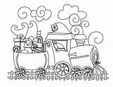 Coloring Train Pages Christmas Steam Caboose Color Thomas Trains Engine Sheets Freight Birthday Drawing Lego Printable Kids Railroad Colouring Kinkade sketch template