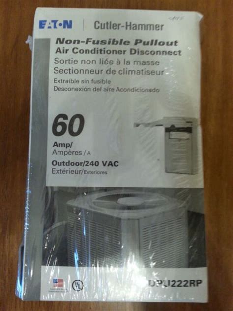 eaton  amp  volts  fusible pullout air conditioner disconnect dpurp ebay