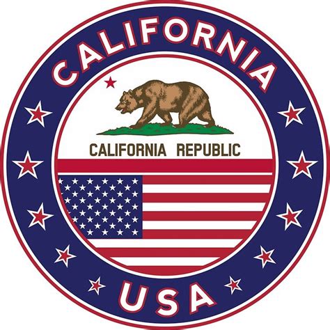california sticker  alma studio california logo california usa flag stickers