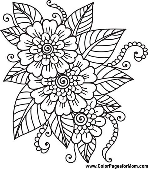 coloring pages  flowers coloring home