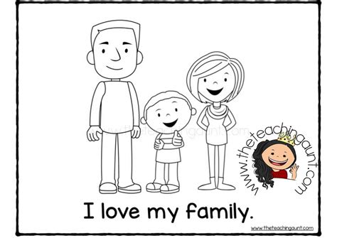 family members coloring pages