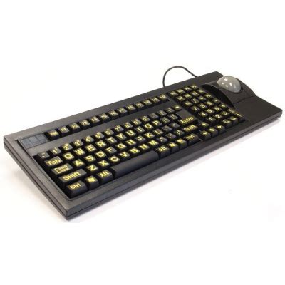 qtronix scorpius  pro large print trackball keyboard wired usb