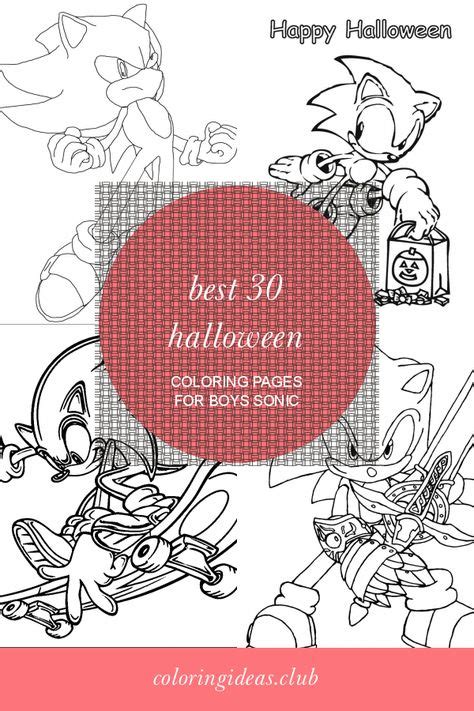 halloween coloring pages  boys sonic coloring pages