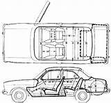 Ford Escort Blueprints Rs2000 Mk 1972 Car Sedan Stroke Cars sketch template