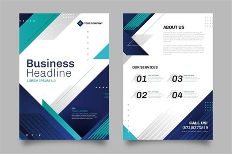 premium vector business template design business flyer templates