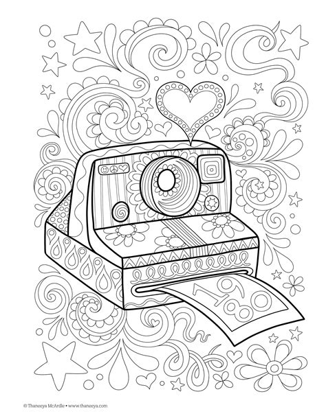aesthetic coloring pages  print