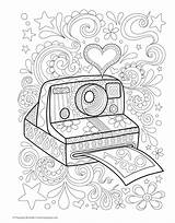 Coloring Pages Hipster Aesthetic Book Happy Digital Thaneeya Hippie Campers Prints Amazon Books Coloringhome sketch template