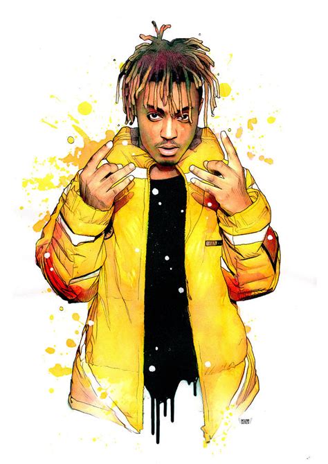 Juice Wrld Rapper Hip Hop Painting By Wachira Kacharat