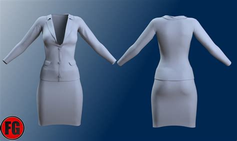 fg dforce professional suit for genesis 8 female s daz 3d