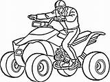 Atv Coloring Man Supercoloring Pages Wheeler Color sketch template