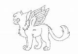 Griffin Lineart sketch template