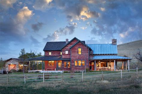 inviting rustic ranch house embracing  picturesque wyoming landscape modern farmhouse