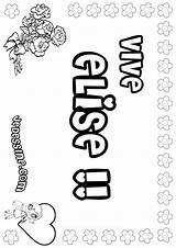 Elise Coloriage sketch template