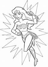 Wonder Woman Coloring Pages Color Kids Funny Print Super sketch template