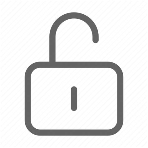 Security Unlock Unlocked Privacy Icon Download On Iconfinder