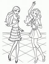 Coloring Barbie Pages Popular sketch template