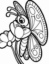 Coloring Butterfly Pages Flower Flowers Butterflies Printable Big Color Clipartmag Getcolorings Print Spring Popular Simple Library Clipart sketch template