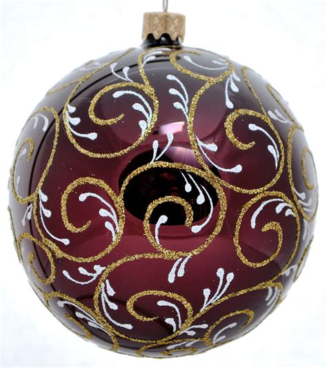 Wise Elk Handblown And Handpainted Glass Christmas Ornaments