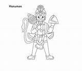 Hanuman Coloring Lord Wallpaper Colour Drawing Wallpapers sketch template