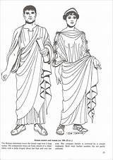 Roman Ancient Coloring Clothing Costume Toga Fashion Romana Choose Board Rome History sketch template