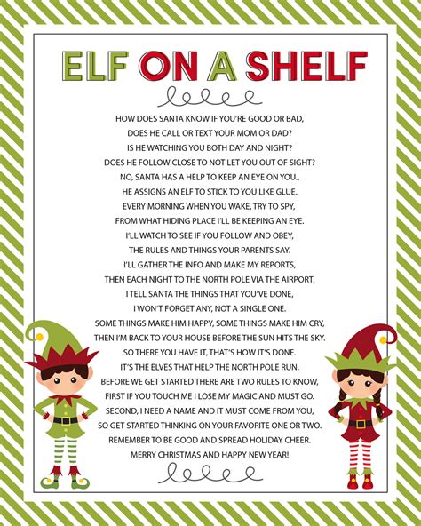 elf   shelf arrival letter poem lets diy    kritsyn