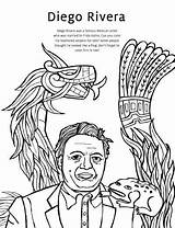 Frida Kahlo Rivera Mexicano Pintor Sketchite Teacollection sketch template